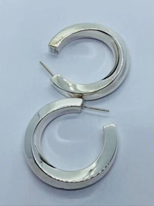 TIFFANY & CO 925 Sterling Silber große Twist Creolen 36 mm - Bild 1 von 6