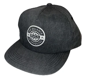 RVCA Railroaded Five Panel Snapback Hat - Black - MFAHWRRD - Picture 1 of 6