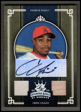 2005 Diamond Kings Signature Materials Silver #7 Chone Figgins Auto Jersey /100