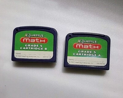 LeapFrog iQuest Math Cartridges A and B Grades  - Image 1 of 4