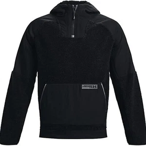 UA Mission Anorak Pullover Jacket Men's Large Black New Sample - Picture 1 of 7