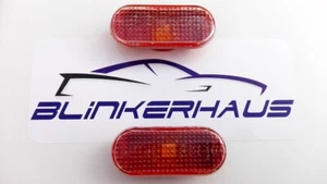 VW GOLF/JETTA MK3 CABRIO POLO PASSAT VIENTO ASIENTO GUARDABARROS ROJO LUCES MARCADORAS LATERALES - Imagen 1 de 3