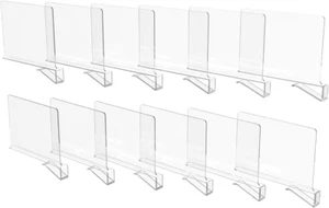 Shelf Dividers for Closet Organization Clear Acrylic Closet Separator for Wooden - Picture 1 of 12