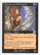 Mischievous Poltergeist *Uncommon* Magic MtG x1 Sixth 6th Edition SP