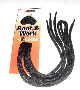 JobSite Boot Work Shoelaces 54011 Hiking BLACK 60" Shoe Laces Fit 7-9 Pairs of - Picture 1 of 8