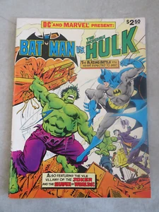 DC UND MARVEL BATMAN GEGEN DEN UNGLAUBLICHEN HULK 1981 TREASURY COMIC BUCH - Bild 1 von 4
