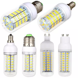 E26 E12 E27 E14 G9 GU10 Dimmable LED Corn Bulb Light 5730 SMD White Lamp Bright - Picture 1 of 14