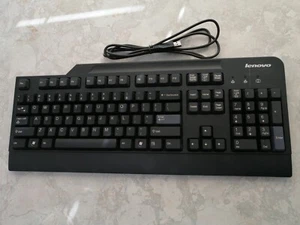 Lenovo USB Keyboard Preferred Pro Full Size 104-Key, KB1021 Black. Like new - Picture 1 of 3
