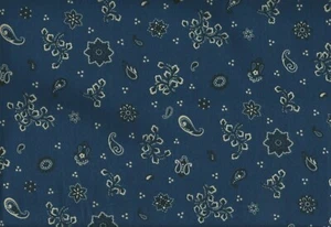 Covington Stoff Adrian Denim 100 % Baumwolle Bandana Maske Draperie Polsterung  - Bild 1 von 2