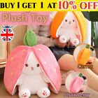 Rabbit Bunny Stuffed Cute Soft Plushies Hide-and-Seek Animal Plush Doll Toy Gift