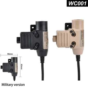 Tactical Wired Plug Headphone Adapter Outdoor Headphone Connection Cable - Zdjęcie 1 z 26
