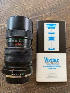 Vivitar Close Focusing Auto Zoom Lens 70mm-150mm f:3.8 & 2X Multiplier Minolta - Picture 1 of 5