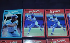 LOT OF 51 BO JACKSON BASEBALL CARDS DONRUSS 1990 1991 1992 KANSAS KC CITY ROYALS - Picture 1 of 22