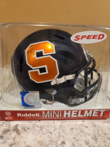 Riddell NCAA Syracuse Orange Matted Navy Speed Mini-Helmet Cover