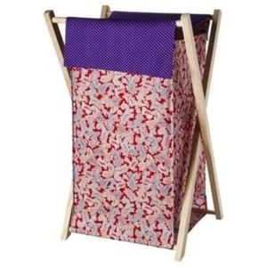 Trend Labs Nursery 15" x 27" Clothes Hamper (Talula) Purple Red, NEW in Box - Picture 1 of 1