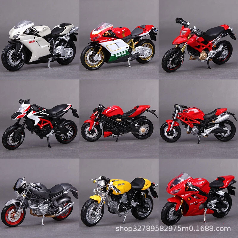 1:18 Simulation Motorcycle Kawasaki Toys Car Bike Sports Ornaments Ducati Model - Image 1 of 4