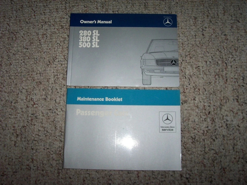 Mercedes Benz 280SL 380SL 500SL 280 380 500 SL 1984 juego manual del propietario Foto 1 de 1