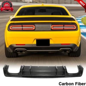 Kit de carrocería difusor parachoques trasero carbono real para Dodge Challenger cupé 2015-19 - Imagen 1 de 12