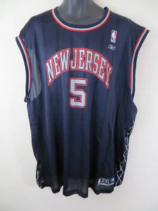 Jason Kidd New Jersey Nets Authentic Basketball Jersey Vest NBA Reebok 2XL XXL - Picture 1 of 6