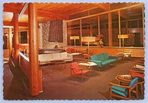 Family Lounge UAW Family Education Center Onaway Michigan 4x6 MINT Postkarte - Bild 1 von 2