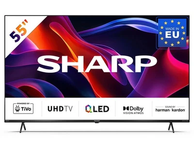 Sharp SmartTV Fernseher Bildschirm Flachbild QLED 55 Zoll 4K 55GM6141E *B-Ware - Bild 1 von 4