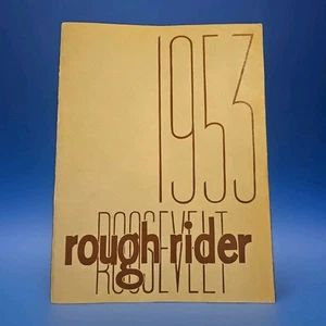 Vintage Roosevelt Junior High School Yearbook Modesto CA 1953 Rough Rider - Imagen 1 de 4