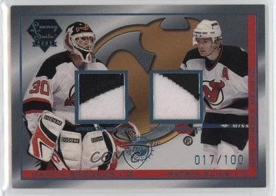 Camiseta/parche Luxury Suite 2003 azul platino parche Martin Brodeur Patrik Elias Foto 1 de 2