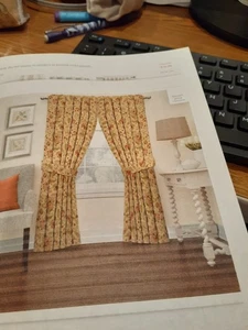 Lot of 4 panels Waverly 52"x84"(Imperial Dress Antique)for 2 windows. NEW! - Picture 1 of 5