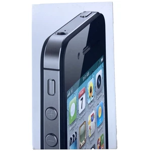 OEM BOX ONLY Original Apple iPhone 4S Black 64GB Documentation Decals Headphones - Picture 1 of 9