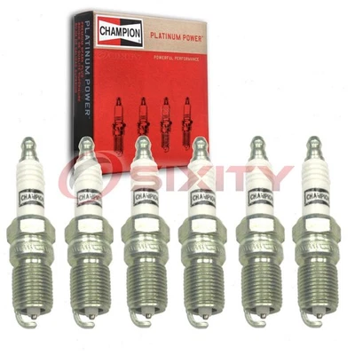 6 pc Champion Platinum Spark Plugs for 2006 Lincoln Zephyr 3.0L V6 Ignition qv - Image 1 of 4