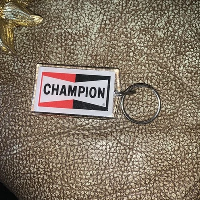 Vintage Champion Spark Plug Plastic Keychain - Image 1 of 2