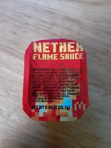 NEW McDonald's LIMITED EDITIONMinecraft Movie Nether Flame Sauce 2025 Happy Meal - Bild 1 von 5