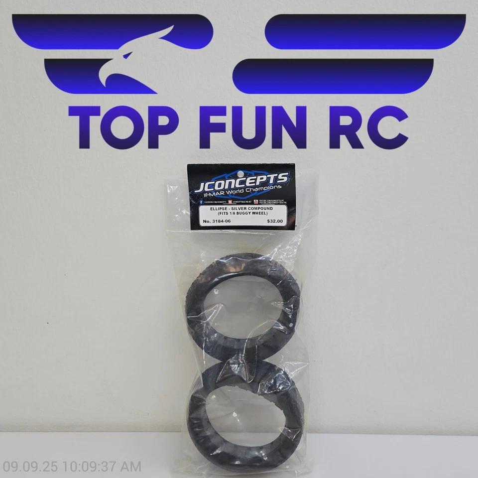 Jconcepts 3184-06 Ellipse-Silver Compound (Fits 1/8 Buggy Wheel) - Image 1 of 1