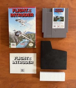 Flight Of The Intruder (Nintendo NES) Great Cond CIB Complete w/ Inserts - RARE