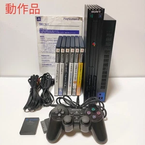 PlayStation 2 PS2 SCPH-30000 Console w/ Memory Card &6 Games Ready to Play Japan - Picture 1 of 20