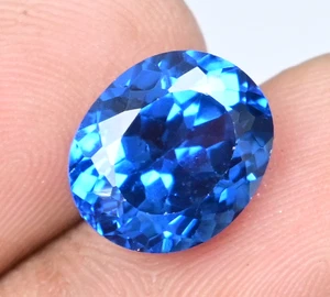 7.85 Ct Natural Namibian Jeremejevite Oval Certified Stunning Loose Gemstone - Picture 1 of 6