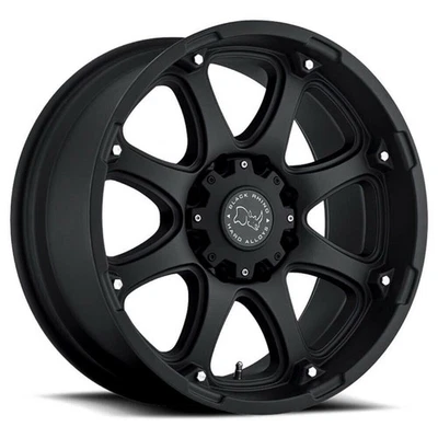 Black Rhino Glamis 20x9 8x6.5 Matte Black Wheel 20" 12mm For Ford Chevy Ram Rim - Image 1 of 4