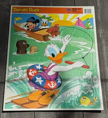 Vintage Whitman Donald Duck Frame Tray Puzzle 4550-5 - Image 1 of 4