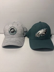 Lote Gorra Philadelphia Eagles New Era 39Thirty Talla Pequeña Mediana NFL Como Nueva - Imagen 1 de 13