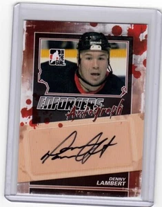 DENNY LAMBERT 11/12 ITG Enforcers Auto Autograph A-DL Signed Signature Card - Picture 1 of 2