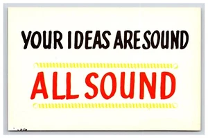 Postal: Humor: tus ideas son sólidas, todo sonido, 1j - sin publicar - Imagen 1 de 2