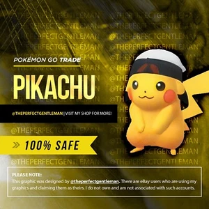 Pikachu Brendan's Hat Pokemon #025 GO Gen 1 Kanto - Bild 1 von 4