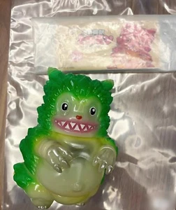 Amakuma Toys Space Cat Beast Green WF Limited Sofubi Figura Colección - Imagen 1 de 1