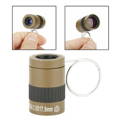 Mini Telescope 2.5x17.5mm Compact for Bird Watching Hiking Camping Tourist - Image 1 of 4
