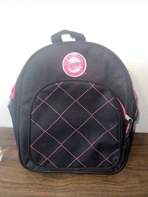 Minnesota Twins Baseball Club Pink Mini/small Backpack With Two Zipper Pockets - Image 1 of 4