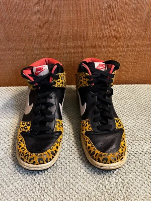 Nike Dunk High Skinny Leopard Feminino Tamanho 8 - 429984-011 - Imagem 1 de 4