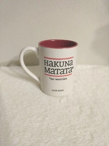 Disney The Lion King Hakuna Matata Ceramic Coffee Cup Mug Vintage 12oz - Picture 1 of 6