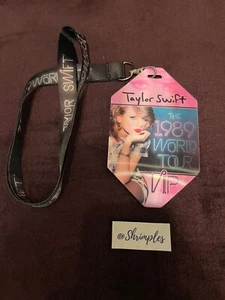 Taylor Swift The 1989 WORLD TOUR VIP Exclusive LANYARD AND TAG  BRAND NEW - Picture 1 of 5