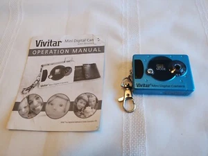Vintage Vivitar Blue Mini Digital Camera w/ Instruction Book See Pics - Picture 1 of 4