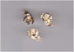 Lot Of 12 Religious Gold Tone Angel Rhinestone Lapel Hat Pins #D24 - Imagen 1 de 2